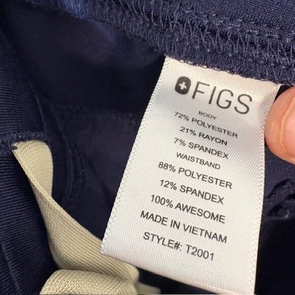 FIGS Scrub Pants Mens Medium Navy Technical Collection Cargo Jogger T2001 - Picture 5 of 8